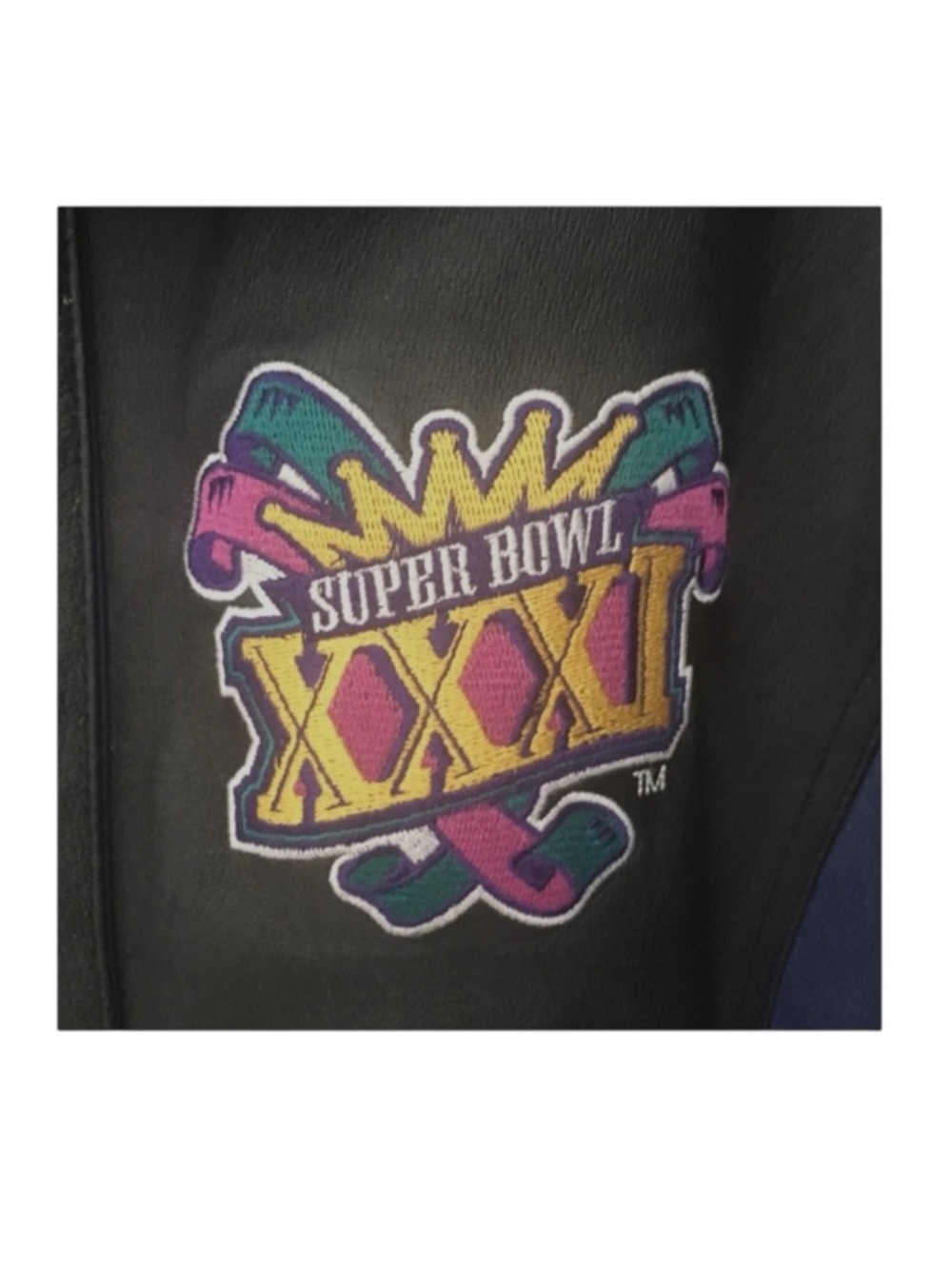 Vintage 90’s: Starter ✪ NFL Super Bowl XXXI ✪ Varsity Leather Jacket ✪ Packers - Picture 7 of 16